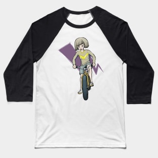 Girl on bike Baseball T-Shirt